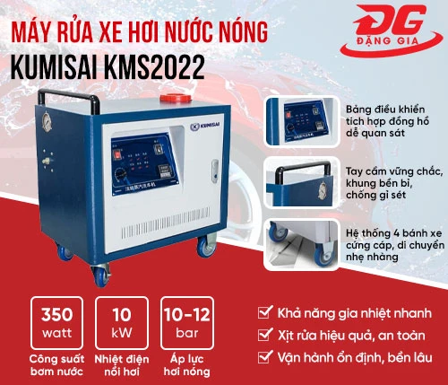 Máy rửa xe hơi nước nóng Kumisai KMS2022 2