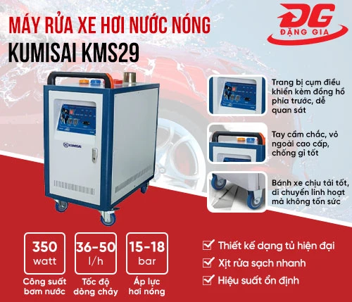 Máy rửa xe hơi nước nóng Kumisai KMS29 2