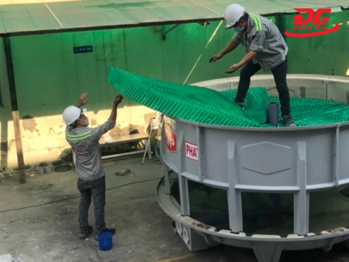 tấm tản nhiệt tròn cho tháp giải nhiệt chịu lực cực ổn