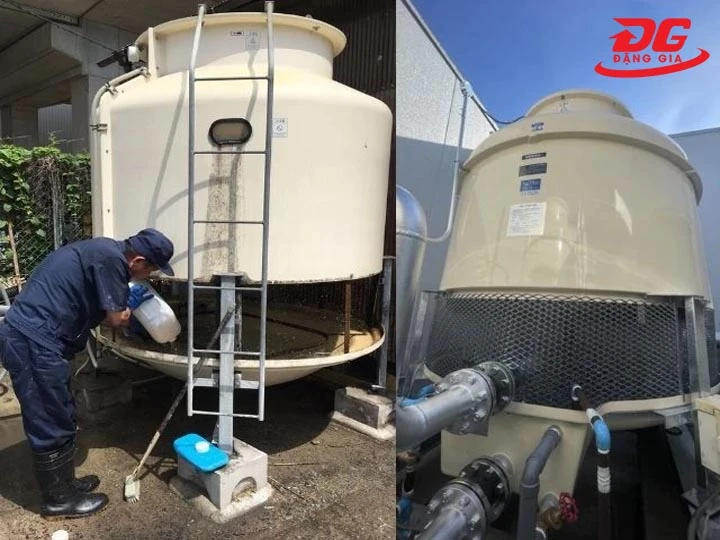 tháp giải nhiệt Shinwa dễ lắp đặt