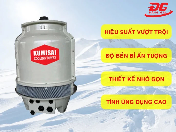 tháp giải nhiệt Kumisai KMS 8RT bền