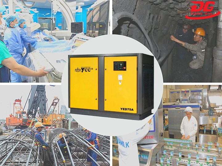 Các công việc máy nén khí Yee đảm nhận thực hiện