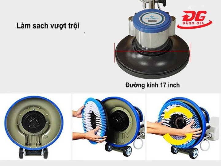 Khả năng làm sạch máy chà sàn công nghiệp Palada PD98
