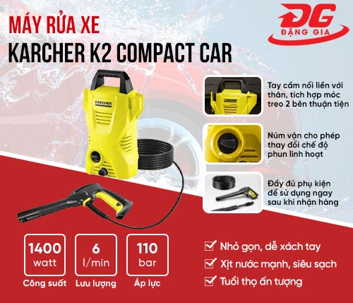 Máy rửa xe Karcher K2 Compact Car 2