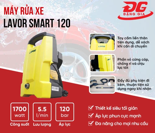 Máy rửa xe Lavor SMART 120 2