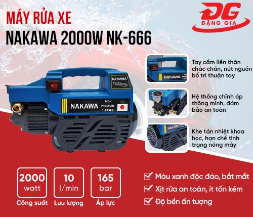 Máy Rửa Xe Nakawa 2000W NK-666 2