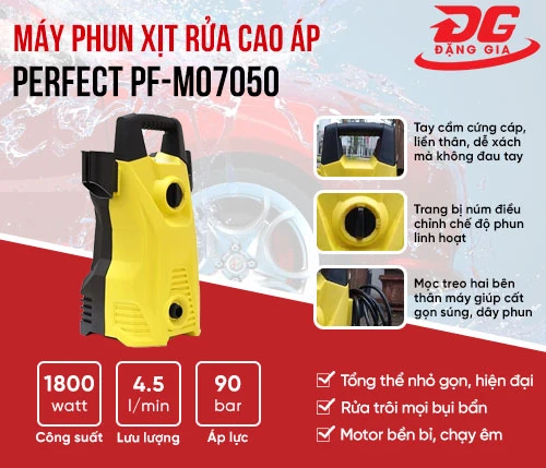 Máy phun xịt rửa cao áp Perfect PF-MO7050 2