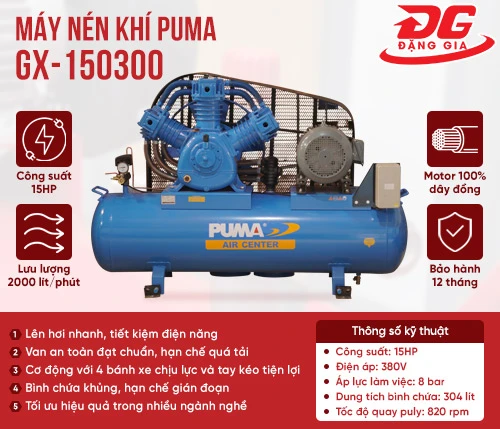 Máy nén khí Puma GX-150300(15HP) 2