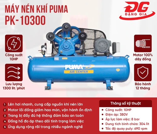Máy nén khí Puma PK-10300(10HP) 2