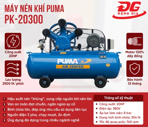 Máy nén khí Puma PK-20300(20HP) 2