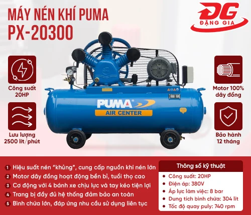 Máy nén khí Puma PX-20300( 20 HP) 2