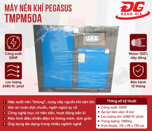 Máy nén khí trục vít Pegasus TMPM50A 2
