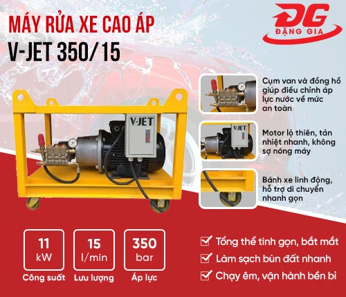 Máy rửa xe cao áp V-JET 350/15 2