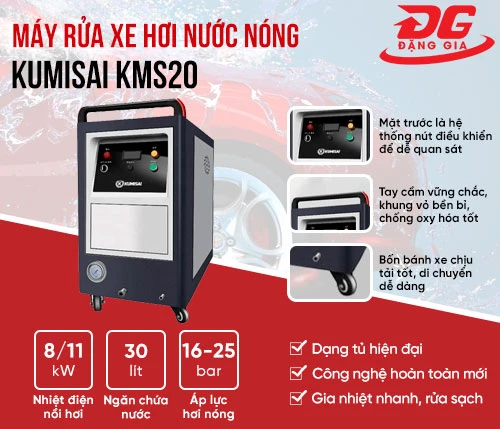Máy rửa xe hơi nước nóng Kumisai KMS20 2