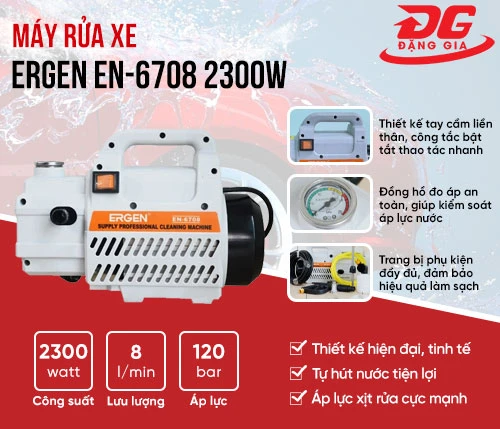 Máy rửa xe Ergen EN-6708 2300W 2