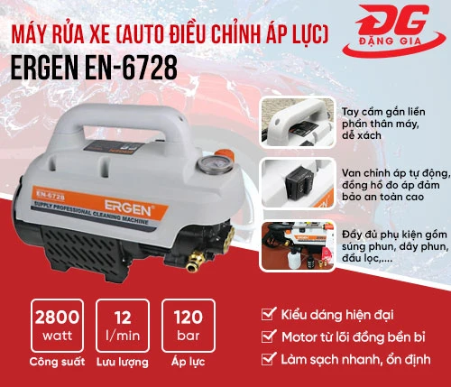 Máy rửa xe Ergen EN-6728 (auto điều chỉnh áp lực) 2