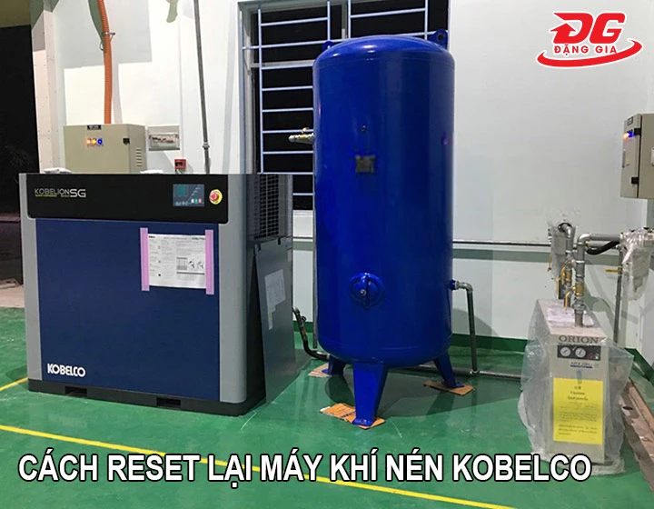 cách reset lại máy khí nén Kobelco