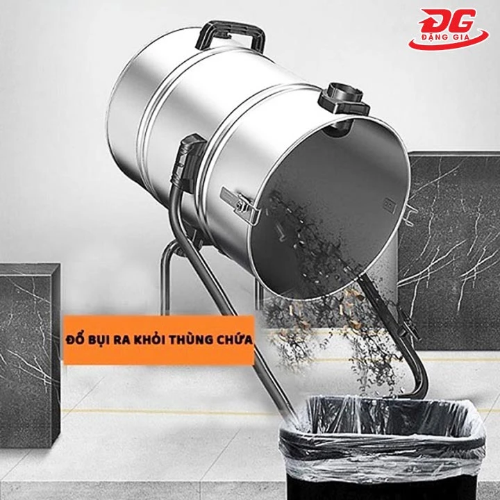 đổ rác của máy hút bụi sau khi sử dụng