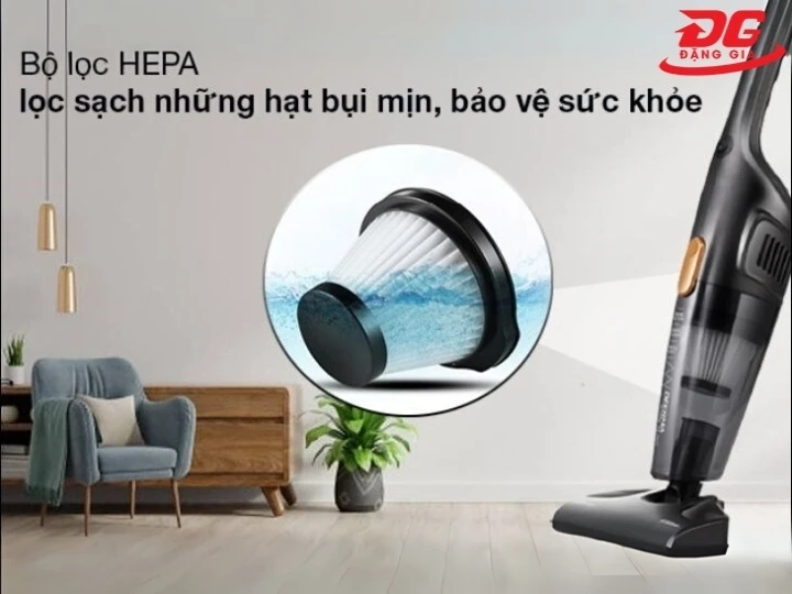 Máy hút bụi 2500W trang bị công nghệ lọc chuẩn cao cấp