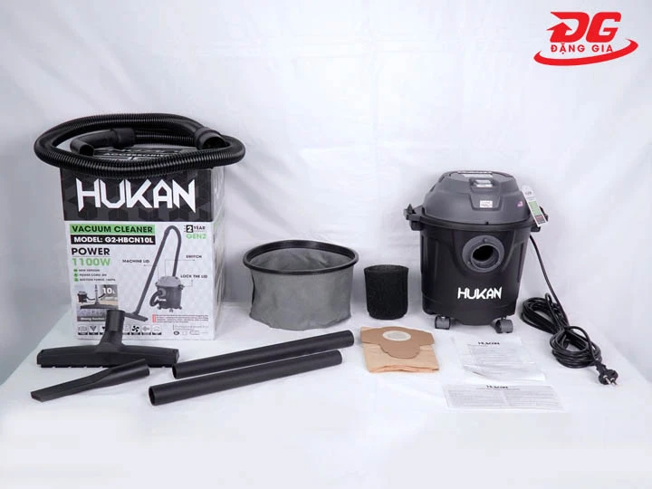 Máy hút bụi công nghiệp 10L Hukan Gen 2 HK-G2-HBCN10L