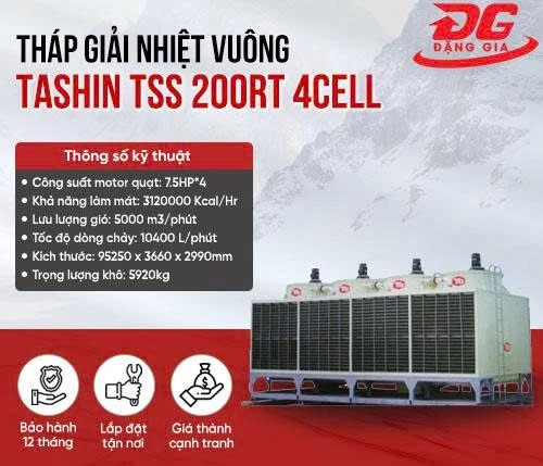 Tháp giải nhiệt TASHIN TSS 200RT 4Cell 2