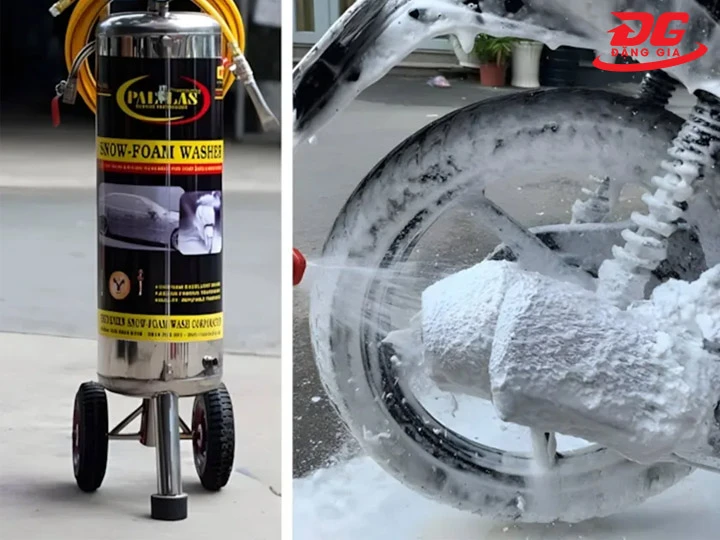 Tips sử dụng bình phun bọt tuyết Pallas 20L hiệu quả, an toàn