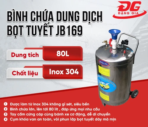 Bình chứa dung dịch bọt tuyết JB169 2