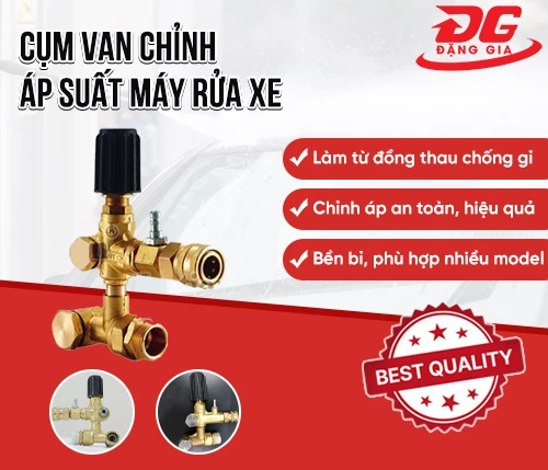 Cụm van chỉnh áp máy rửa xe 2