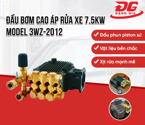 Đầu bơm cao áp rửa xe 7.5KW model 3WZ-2012 2