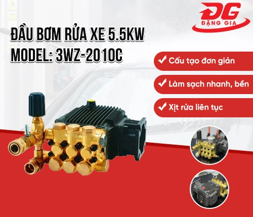 Đầu bơm rửa xe 5.5kW model: 3WZ-2010C 2