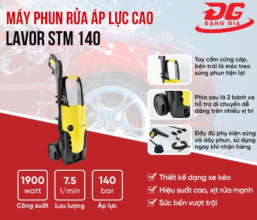 Máy phun rửa áp lực cao Lavor STM 140 2