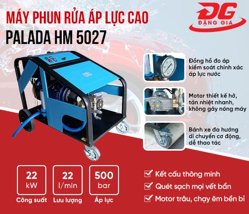Máy phun rửa áp lực cao Palada HM 5027 2