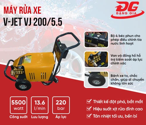 Máy rửa xe V-Jet VJ 200/5.5 2