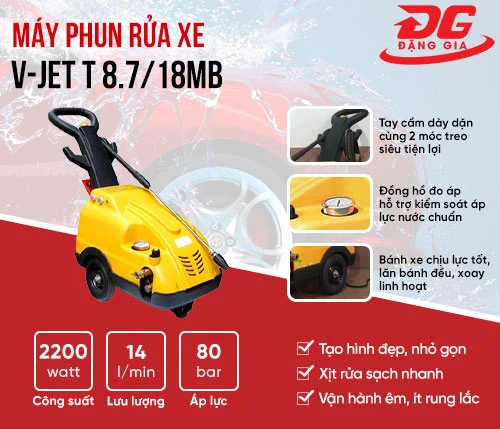 Máy phun rửa xe V-Jet T 8.7/18MB 2