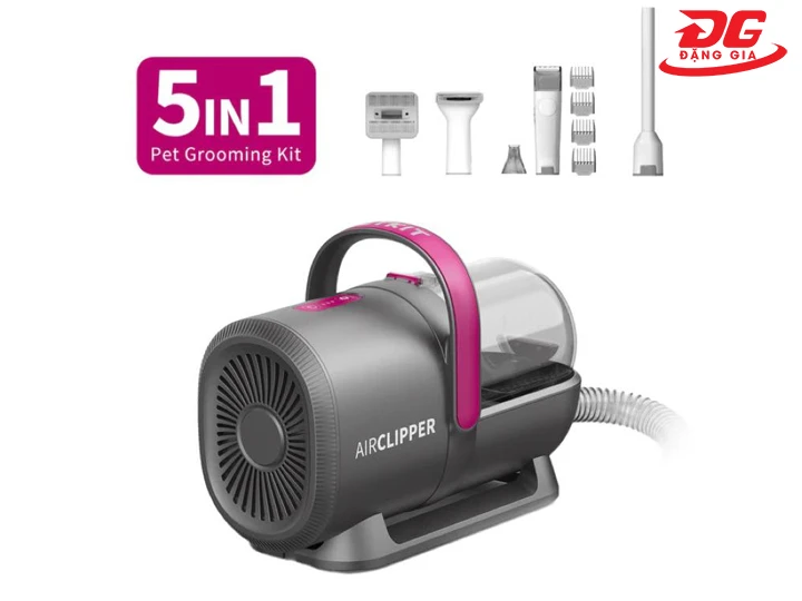 Máy chải hút lông chó mèo PETKIT AIRCLIPPER 5in1