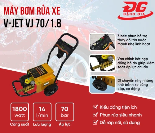 Máy bơm rửa xe V-Jet VJ 70/1.8 2