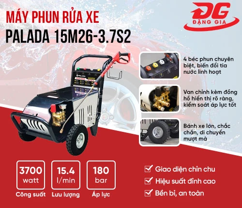 Máy phun rửa xe Palada 15M26-3.7S2 2