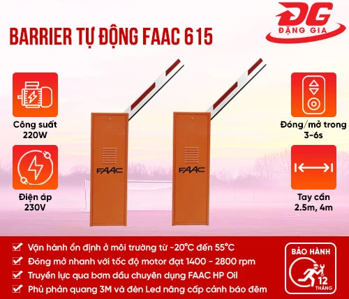 Barrier tự động Faac 615 2
