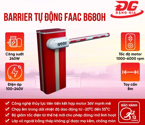 Barrier tự động Faac B680H 2