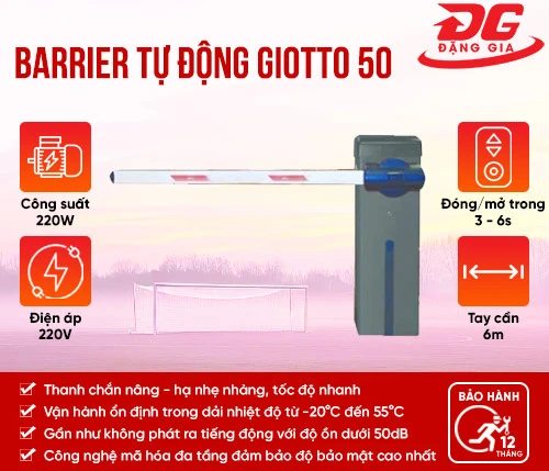 Barrier tự động GIOTTO 50 2