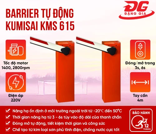 Barrier tự động Kumisai KMS 615 2
