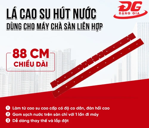 Lá cao su hút nước máy chà sàn liên hợp 2