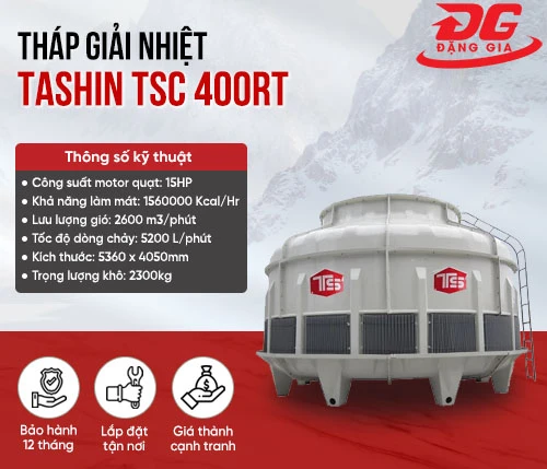 Tháp giải nhiệt TASHIN TSC 400RT 2