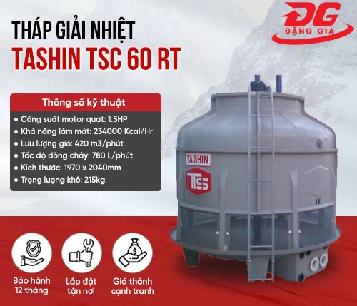 Tháp giải nhiệt công nghiệp TASHIN TSC 60 RT 2