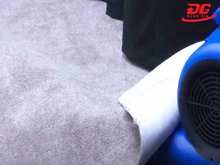 Ứng dụng quạt thổi thảm Supper Clean SC900