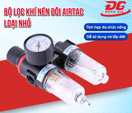 Bộ lọc khí nén đôi Airtac loại nhỏ 2