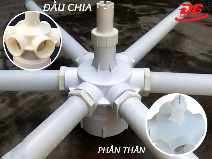 Đầu phun hợp kim nhôm DN 114