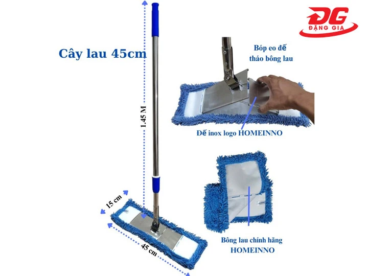 Cây lau nhà giá rẻ Homeinno 45cm
