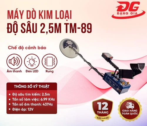 Máy dò kim loại độ sâu 2,5m TM-89 2