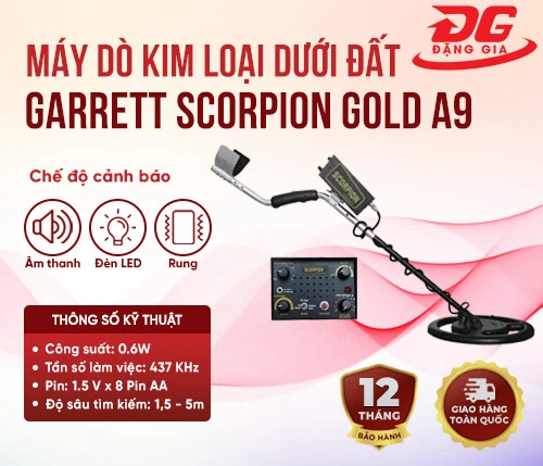 Máy dò kim loại dưới đất Garrett Scorpion Gold A9 2